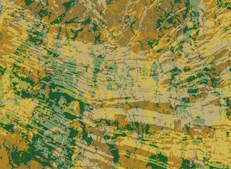 Grunge old paint vector background design. Hand painting imitation.