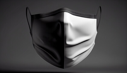 Realistic fabric face mask, medical mask, Generative AI 