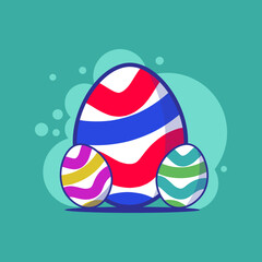easter egg icon illustration art