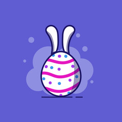easter egg icon illustration art