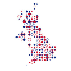 United kingdom Silhouette Pixelated pattern map illustration