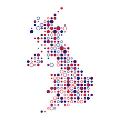 United kingdom Silhouette Pixelated pattern map illustration