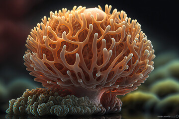 Fototapeta na wymiar Majestic Coral Reefs. Generative AI.