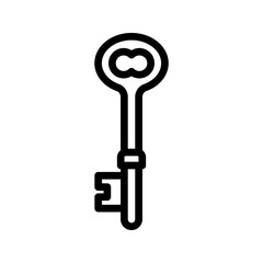 Key icon. sign for mobile concept and web design. vector illustration