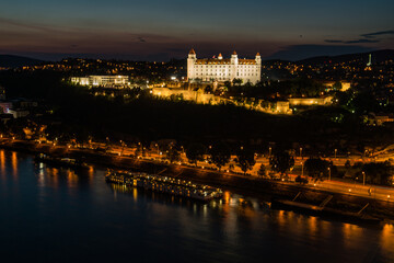 Fototapeta premium bratislava at night 