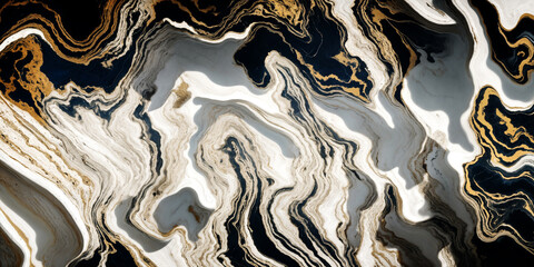 Abstract background with gold, marble, onix, agat. Generative AI