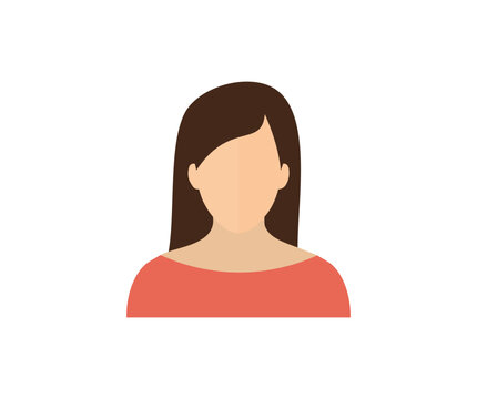 Avatar profile picture icon including female. User member, People icon in flat style. User profile, website and app design and development, vector design and illustration.
