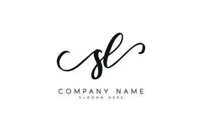 Handwriting signature style letter sk logo design in white background.
