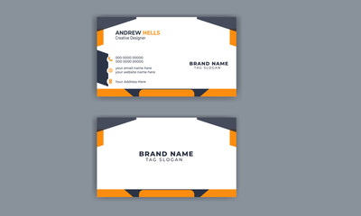 Double-sided creative business card Design.