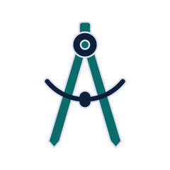 Compass icon. sign for mobile concept and web design. vector illustration