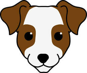 cute dog illustration, cartoon dog