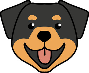 cute dog illustration, cartoon dog