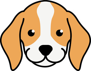 cute dog illustration, cartoon dog