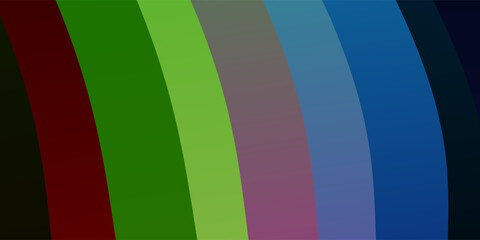 Light Multicolor vector layout with curves.