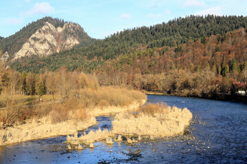 Trzy Korony- Three Crowns is the highest peak of Pieniny Srodkowe in Poland. © agneskantaruk