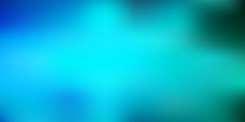 Light blue, green vector gradient blur template.