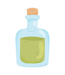 olive oil transparent bottle