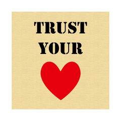 trust your heart illustration