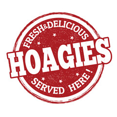 Hoagies grunge rubber stamp