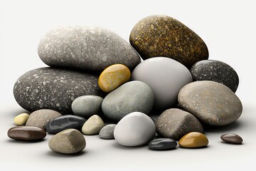 Fototapeta na wymiar Stones, rocks, generative ai