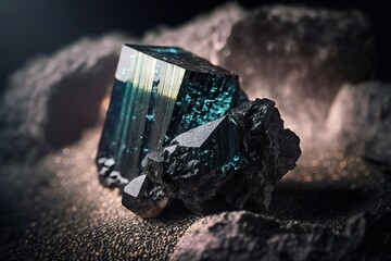 Gemstone, ore, mine, diamond, gold, tourmaline, ruby, generative ai