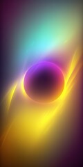 Fototapeta premium glowing neon lines on a dark background, beautiful vertical wallpaper, generative ai