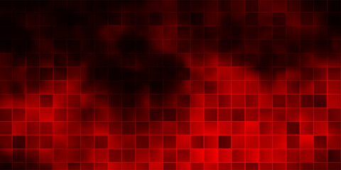 Dark Red, Yellow vector background with rectangles.