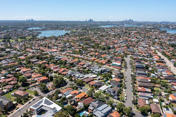 The Sydney suburbs of Fivedock and Drummoyne. - 579505305