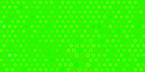 Light Green, Yellow vector pattern with magic elements.