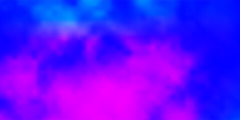 Dark Pink, Blue vector pattern with clouds.