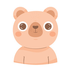 cute pink bear animal