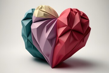 Colorful Heart Origami