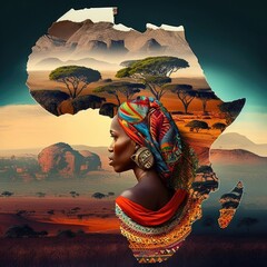 Discover the Vibrant Beauty of Africa Through Stunning 3D Imagery - obrazy, fototapety, plakaty