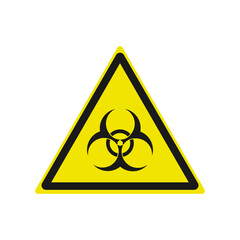 Danger icon. Radiation. Vector illustration on a white background.