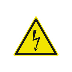 Danger icon. Radiation. Vector illustration on a white background.