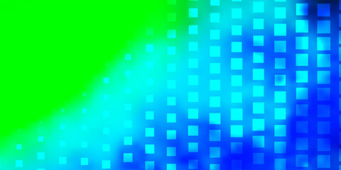 Light Blue, Green vector pattern in square style.