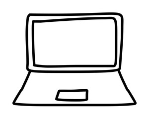 a laptop sketch icon illustration design art