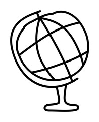 globe sketch icon illustration design art