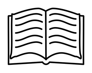 open book sketch icon illustration design art