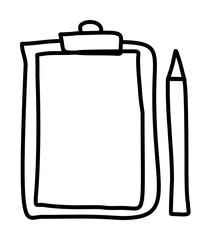 folder tablet and pencil sketch icon