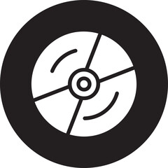 Obraz premium cd glyph icon