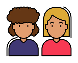 women, gender, people icon illustration design art