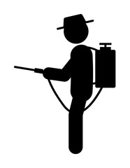 man nebulizer icon illustration design art