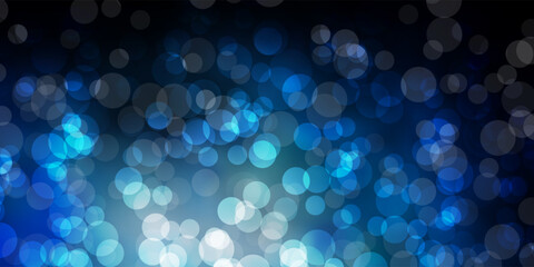 Dark BLUE vector pattern with spheres.