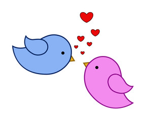 Bird, love, heart, valentine s day icon