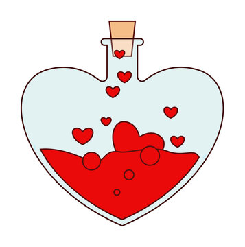Heart, potion, love, valentine s day icon