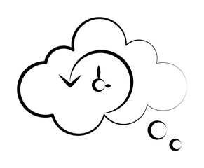 Precognition icon illustration design art