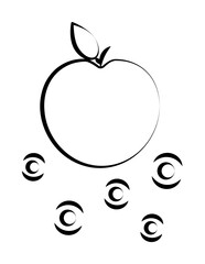 Gravitons icon illustration design art