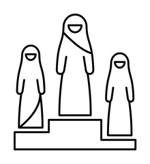 rank, Muslim businesswoman icon