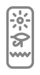 pharaoh icon illustration design art